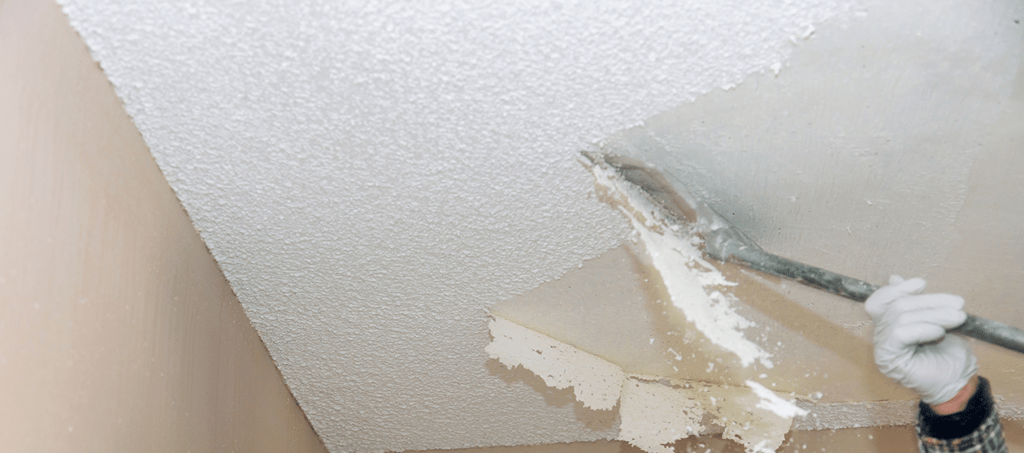 textured ceiling removal and application